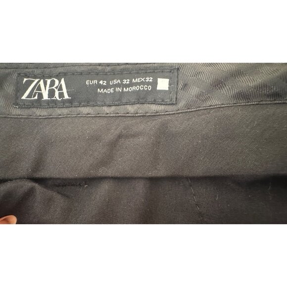2/$30 Zara Womens 32/28 Slim-Fit Dress Pants Polyester Blend - Picture 3 of 16